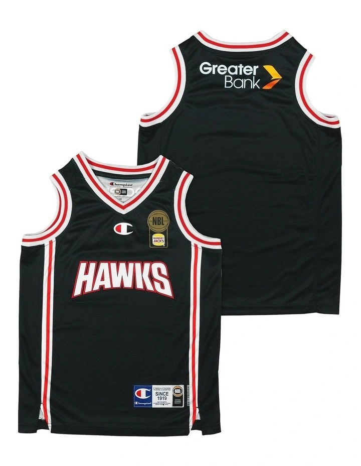 Illawarra Hawks 25/26 Youth Primary Jersey in Black image 1