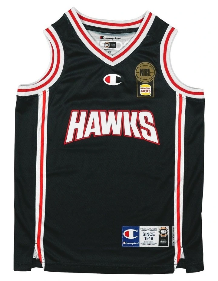 Illawarra Hawks 25/26 Youth Primary Jersey in Black image 3