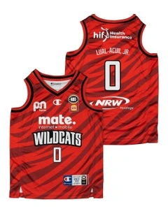 Perth Wildcats 25/26 Youth Primary Jersey Jo Lual-Acuil in Red