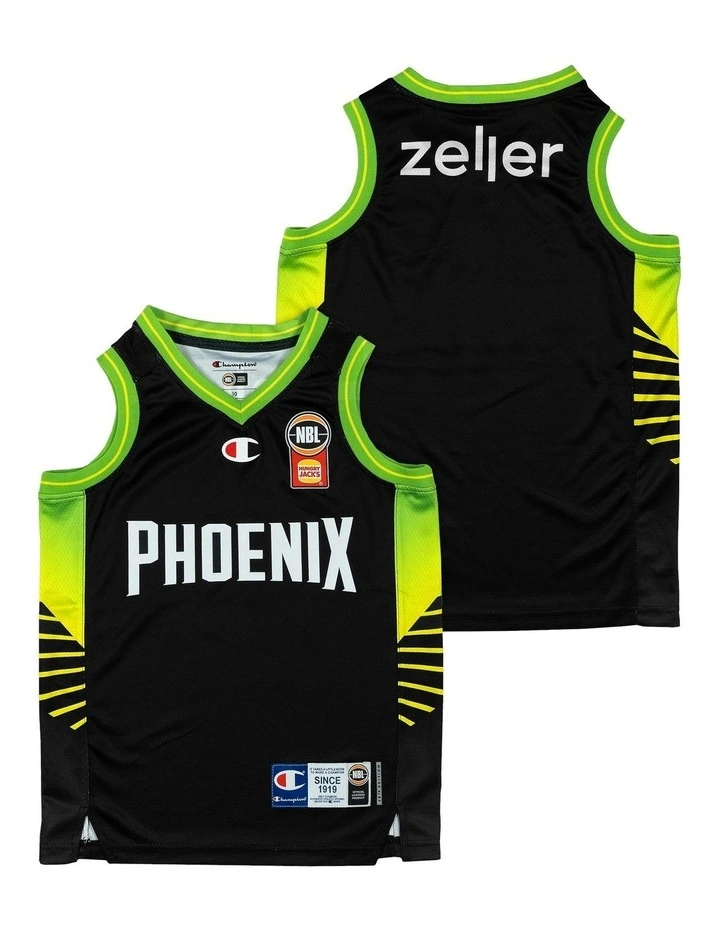 S.E. Melbourne Phoenix 25/26 Youth Primary Jersey in Black image 1