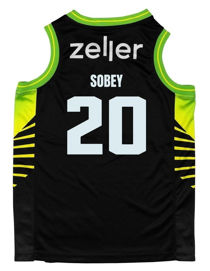 S.E. Melbourne Phoenix 25/26 Youth Primary Jersey Nathan Sobey in Black image 3
