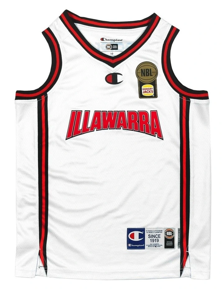 Illawarra Hawks 25/26 Youth Alternate Jersey in White image 2