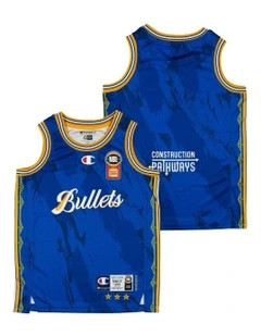 Brisbane Bullets 25/26 Youth Primary Jersey in Blue