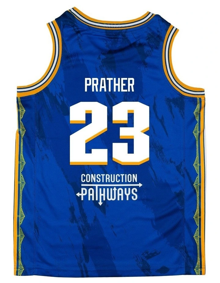 Brisbane Bullets 25/26 Youth Primary Jersey Casey Prather in Blue image 3