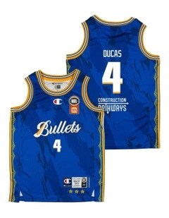 Brisbane Bullets 25/26 Youth Primary Jersey Alex Ducas in Blue