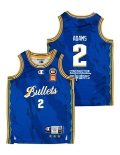 Brisbane Bullets 25/26 Youth Primary Jersey Jaylen Adams in Blue
