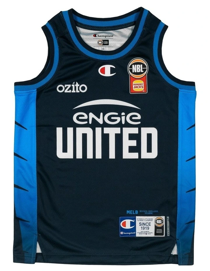 Melbourne United 25/26 Youth Primary Jersey in Black image 3