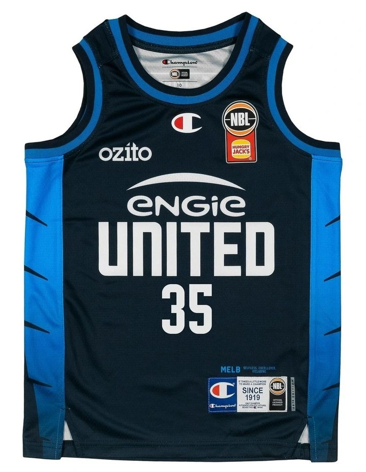 Melbourne United 25/26 Youth Primary Jersey in Milton Doyle in Black image 2