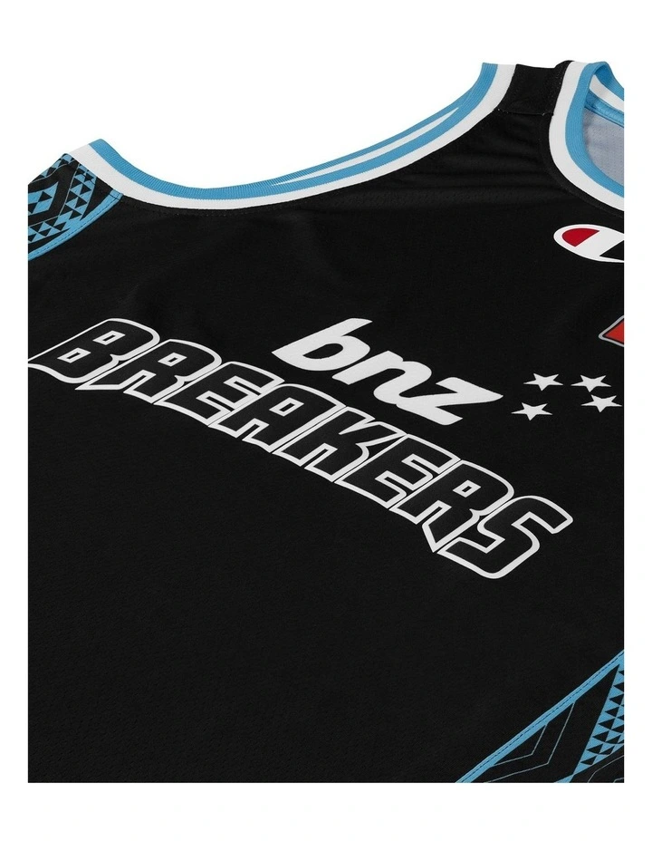 New Zealand Breakers 25/26 Youth Primary Jersey in Black image 2
