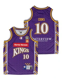 Sydney Kings 25/26 Youth Primary Jersey Xavier Cooks in Purple