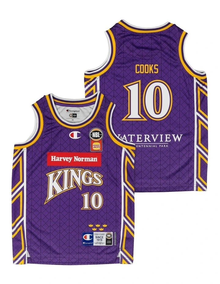 Sydney Kings 25/26 Youth Primary Jersey Xavier Cooks in Purple image 1