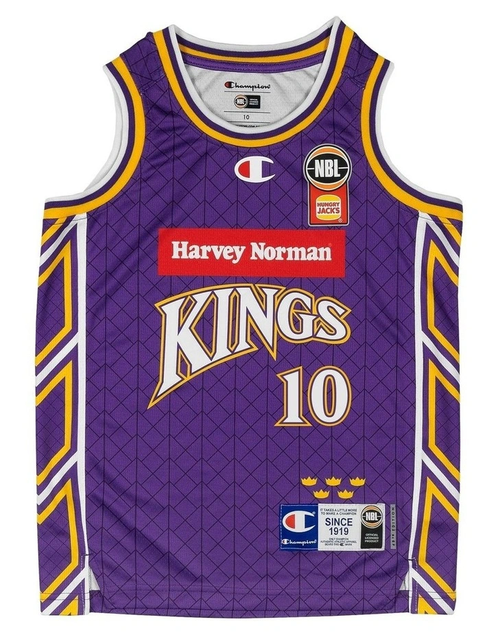 Sydney Kings 25/26 Youth Primary Jersey Xavier Cooks in Purple image 2