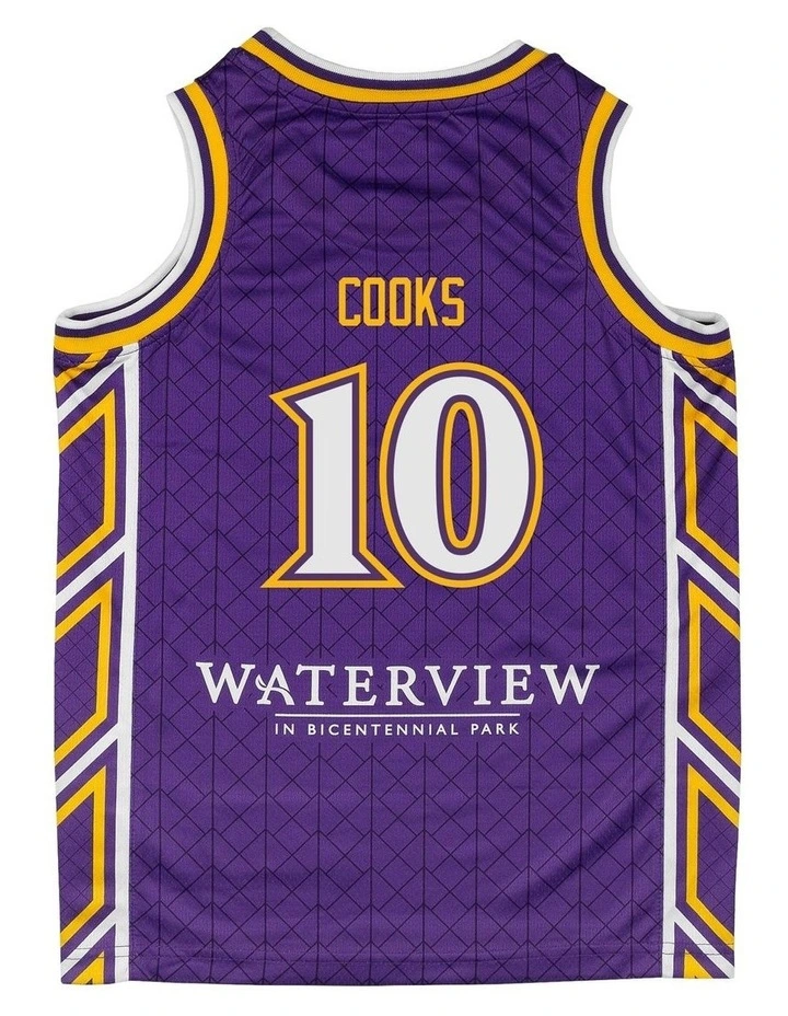 Sydney Kings 25/26 Youth Primary Jersey Xavier Cooks in Purple image 3