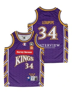 Sydney Kings 25/26 Youth Primary Jersey Keli Leaupepe in Purple