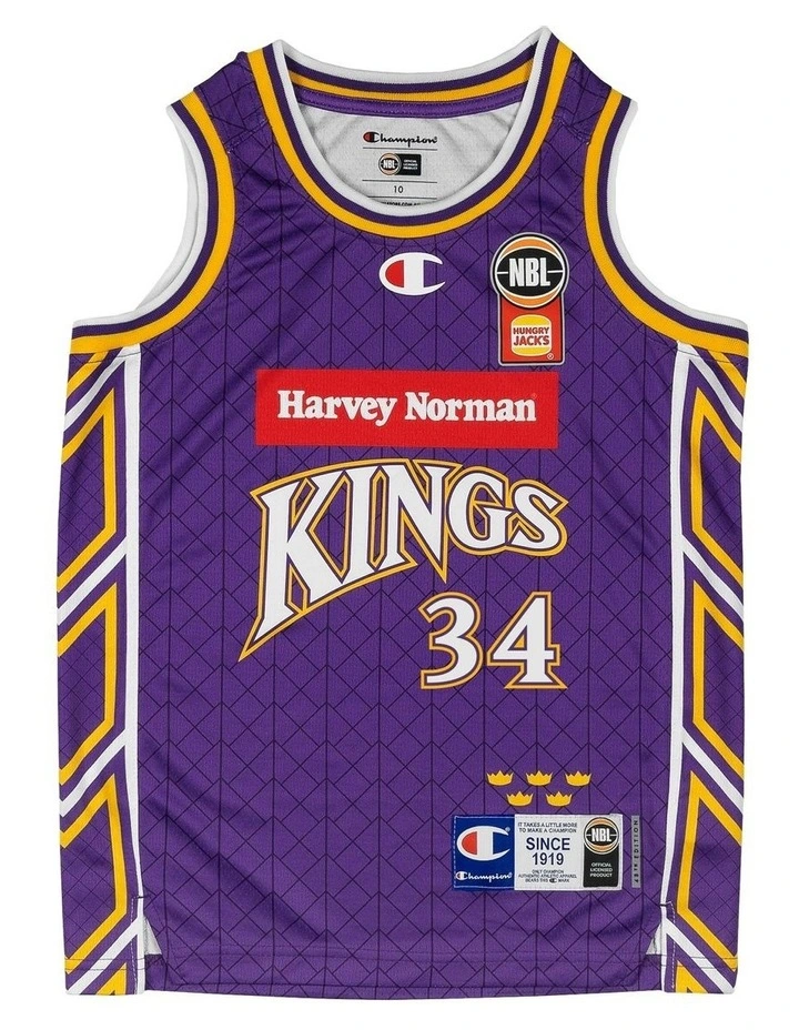 Sydney Kings 25/26 Youth Primary Jersey Keli Leaupepe in Purple image 2