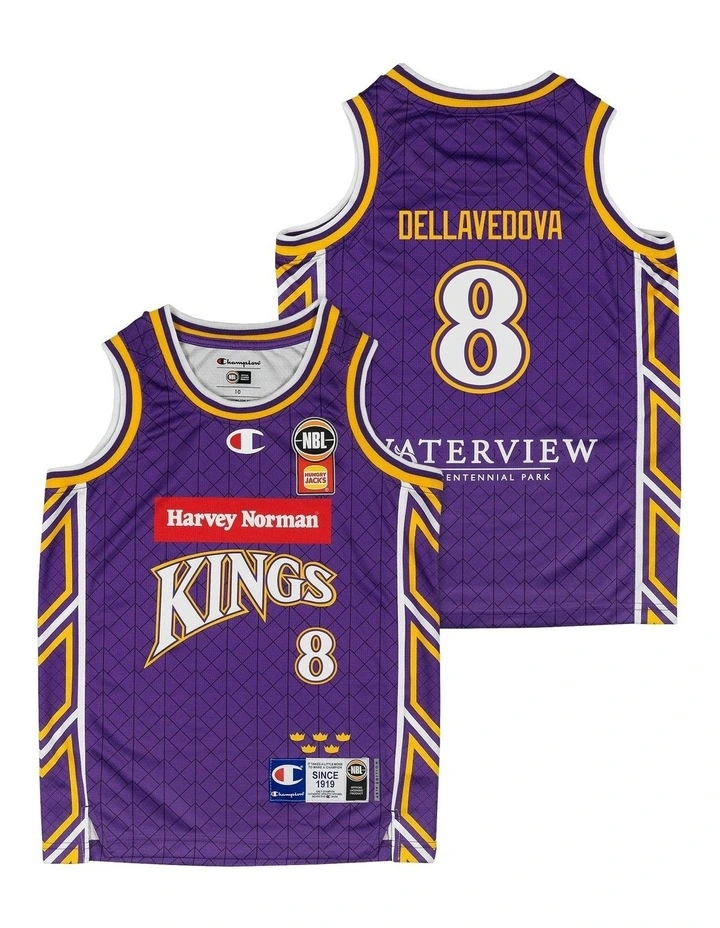 Sydney Kings 25/26 Youth Primary Jersey Kendric Davis in Purple image 1