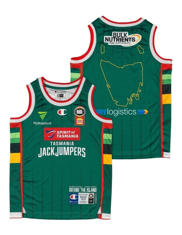 Tasmania JackJumpers 25/26 Youth Primary Jersey in Green image 1