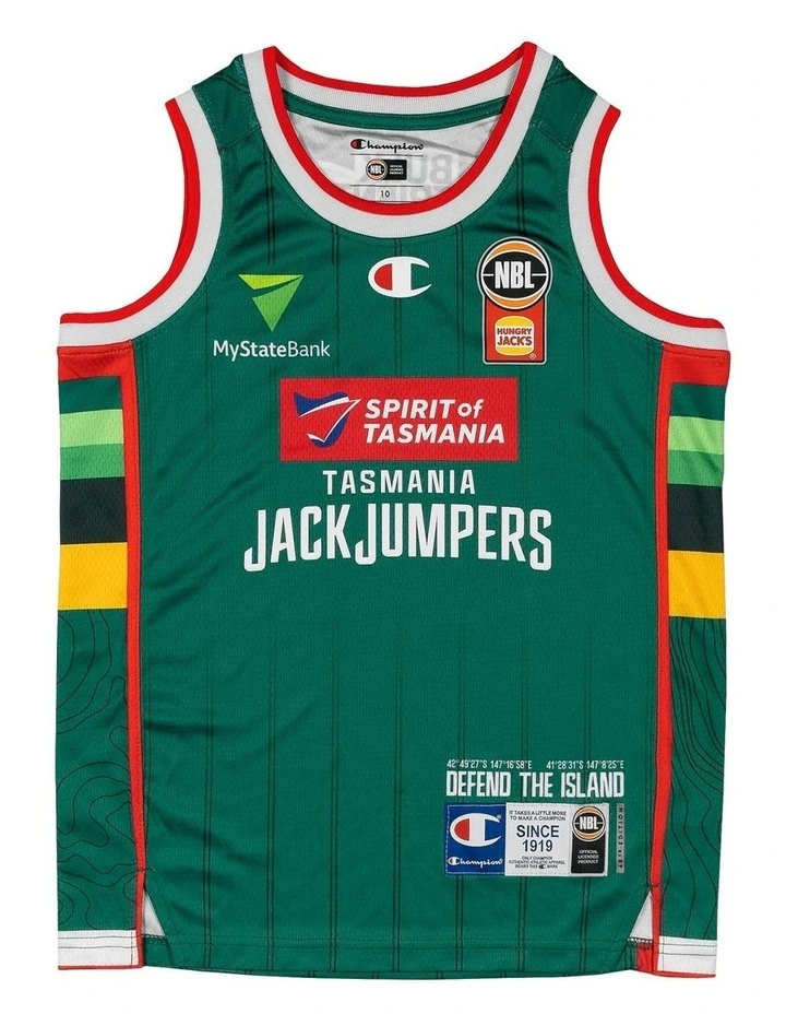 Tasmania JackJumpers 25/26 Youth Primary Jersey in Green image 3
