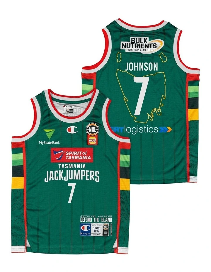 Tasmania JackJumpers 25/26 Youth Primary Jersey in David Johnson image 1