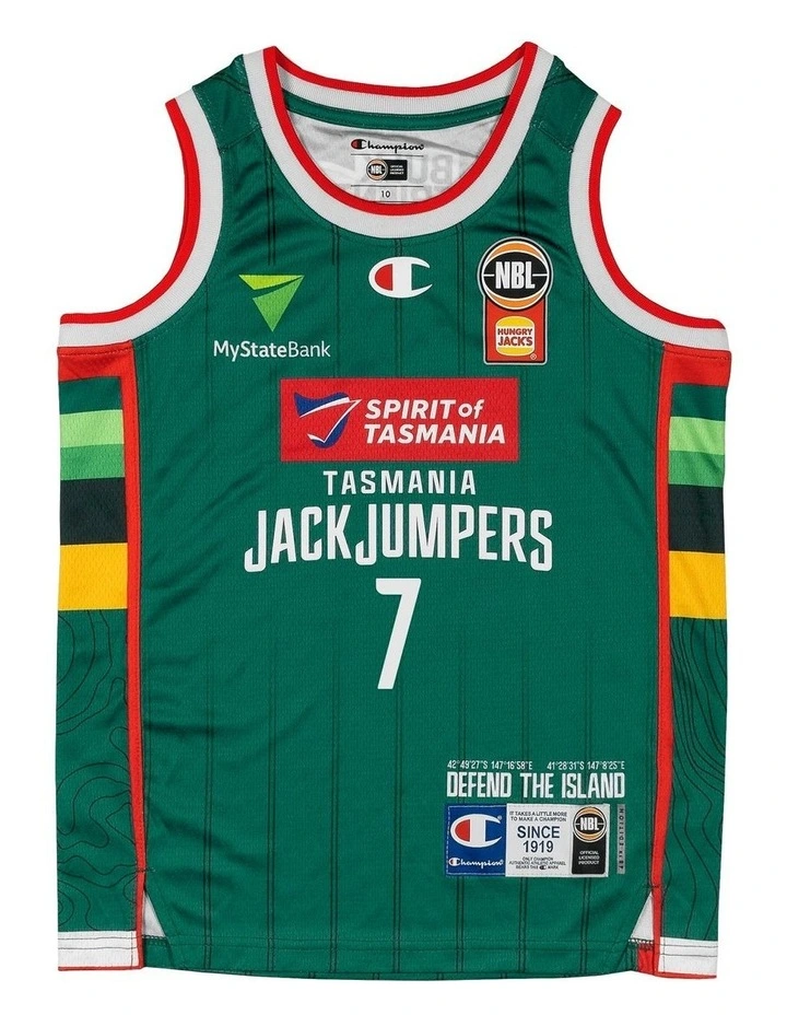Tasmania JackJumpers 25/26 Youth Primary Jersey in David Johnson image 2