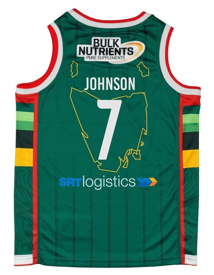 Tasmania JackJumpers 25/26 Youth Primary Jersey in David Johnson image 3