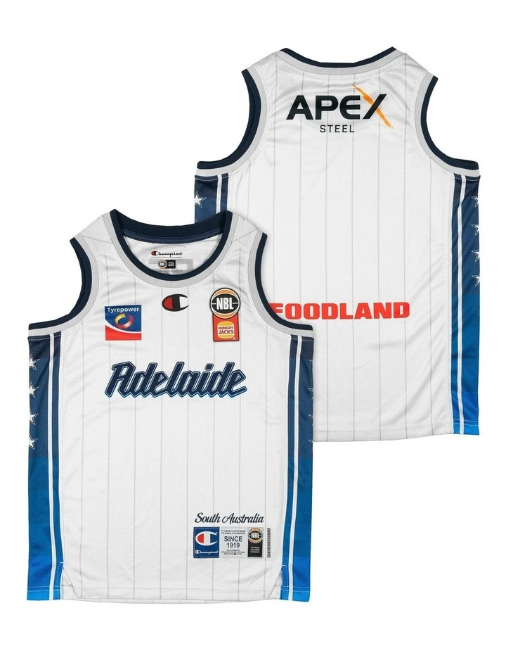 Adelaide 36ers 25/26 Youth Alternate Jersey in White image 1