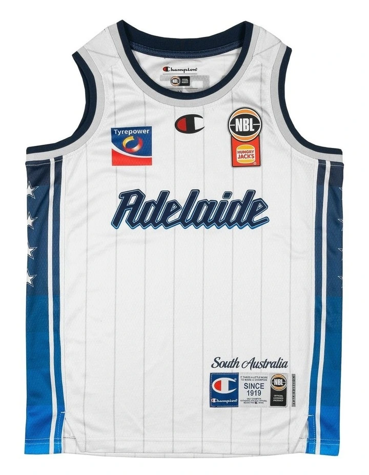 Adelaide 36ers 25/26 Youth Alternate Jersey in White image 2