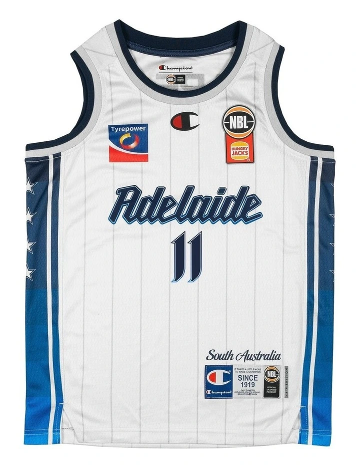 Adelaide 36ers 25/26 Youth Alternate Jersey in White image 2