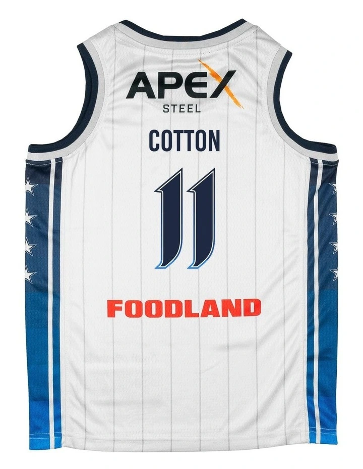 Adelaide 36ers 25/26 Youth Alternate Jersey in White image 3
