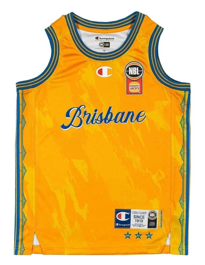 Brisbane Bullets 25/26 Youth Alternate Jersey in Yellow image 2