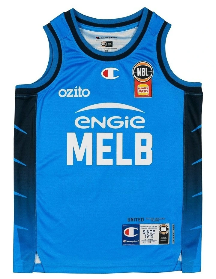 Melbourne United 25/26 Youth Alternate Jersey in Blue image 2