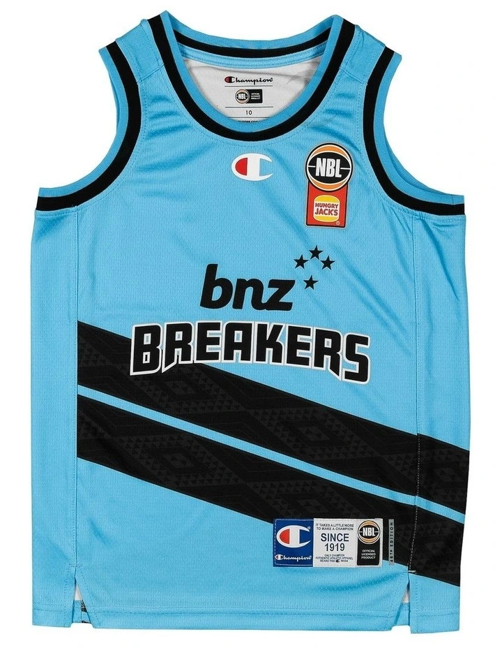 New Zealand Breakers 25/26 Youth Alternate Jersey in Blue image 2
