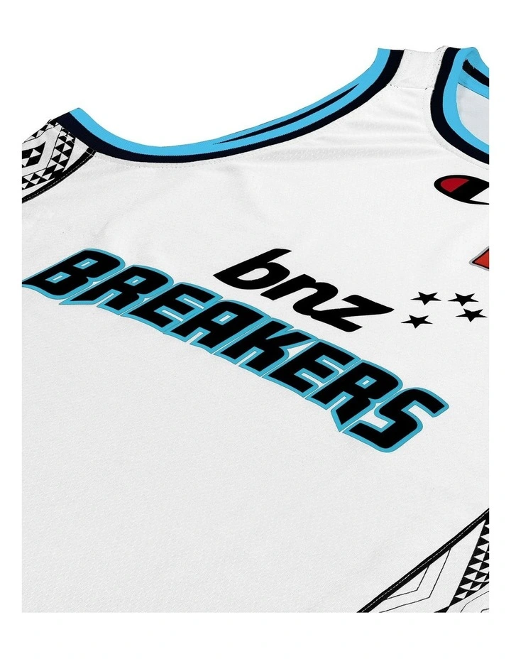 New Zealand Breakers 25/26 Youth Alternate Jersey in White image 4