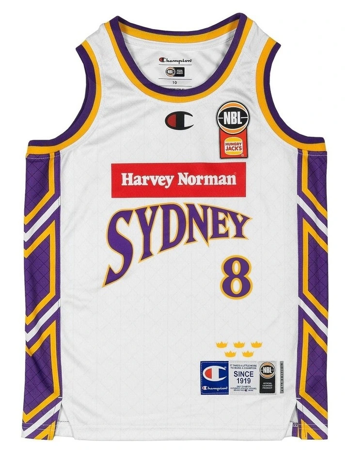 Matthew Dellavedova Sydney Kings 25/26 Youth Alternate Jersey in White image 2