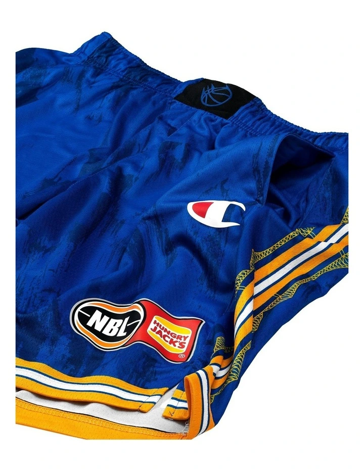 Brisbane Bullets 25/26 Youth Primary Shorts in Blue image 2