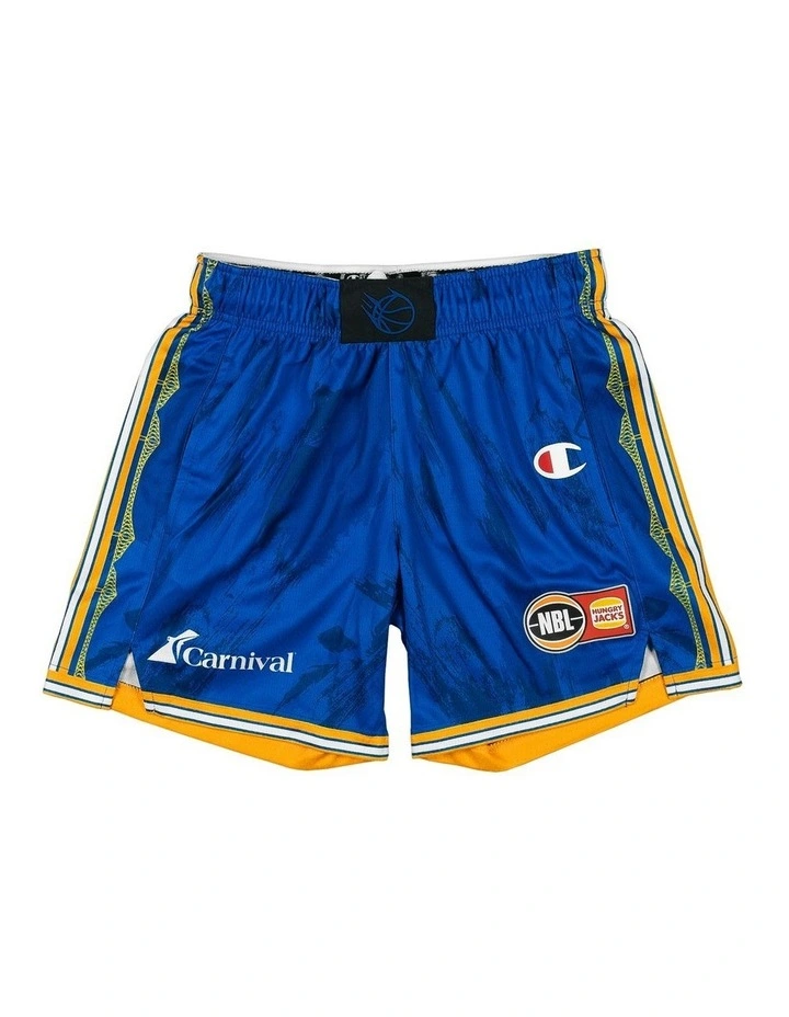 Brisbane Bullets 25/26 Youth Primary Shorts in Blue image 3