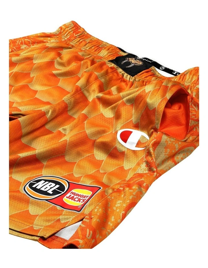 Cairns Taipans 25/26 Youth Primary Shorts in Orange image 2