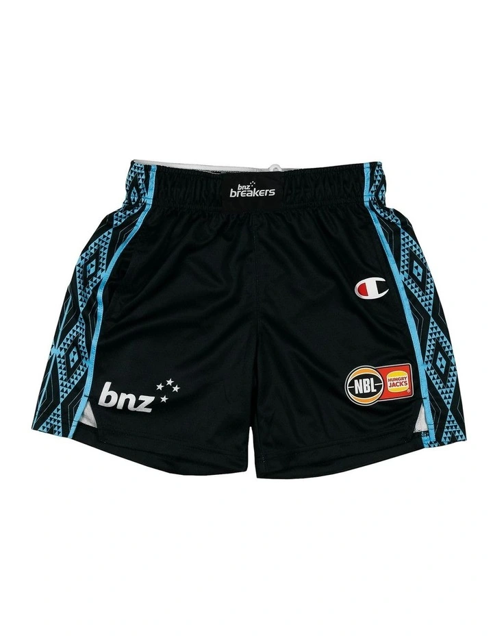 New Zealand Breakers 25/26 Youth Primary Shorts in Black image 1