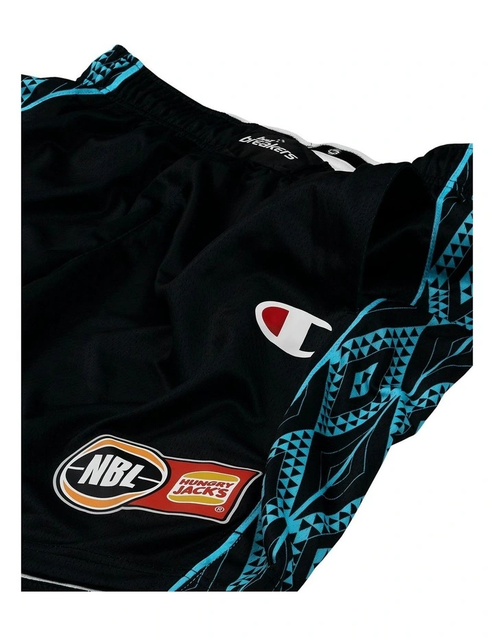 New Zealand Breakers 25/26 Youth Primary Shorts in Black image 4