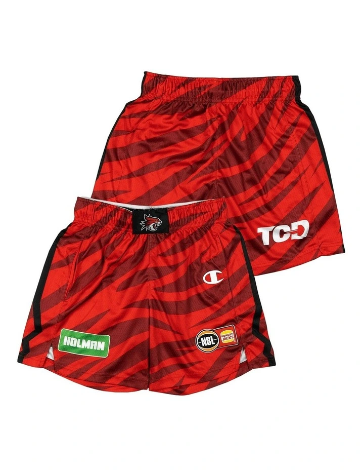 Perth Wildcats 25/26 Youth Primary Shorts in Red image 3