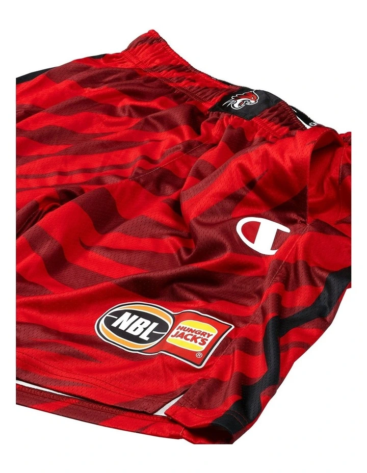 Perth Wildcats 25/26 Youth Primary Shorts in Red image 4