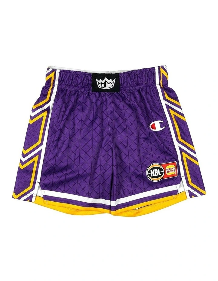 Sydney Kings 25/26 Youth Primary Shorts in Purple image 1