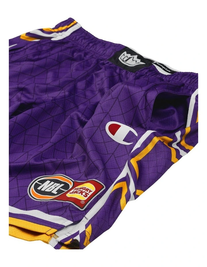 Sydney Kings 25/26 Youth Primary Shorts in Purple image 4