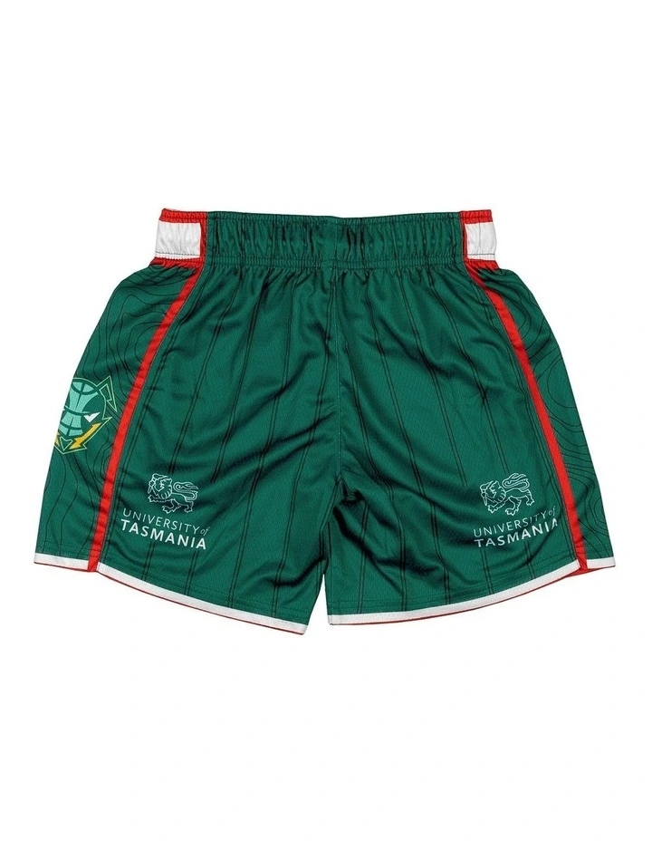 Tasmania JackJumpers 25/26 Youth Primary Shorts in Green image 2
