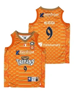 Cairns Taipans 25/26 Youth Primary Jersey Jack McVeigh Tank in Orange