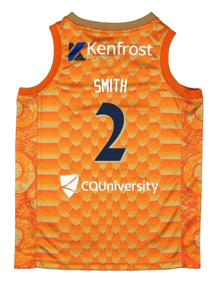 Cairns Taipans 25/26 Youth Primary Jersey Reyne Smith tank in Orange image 3