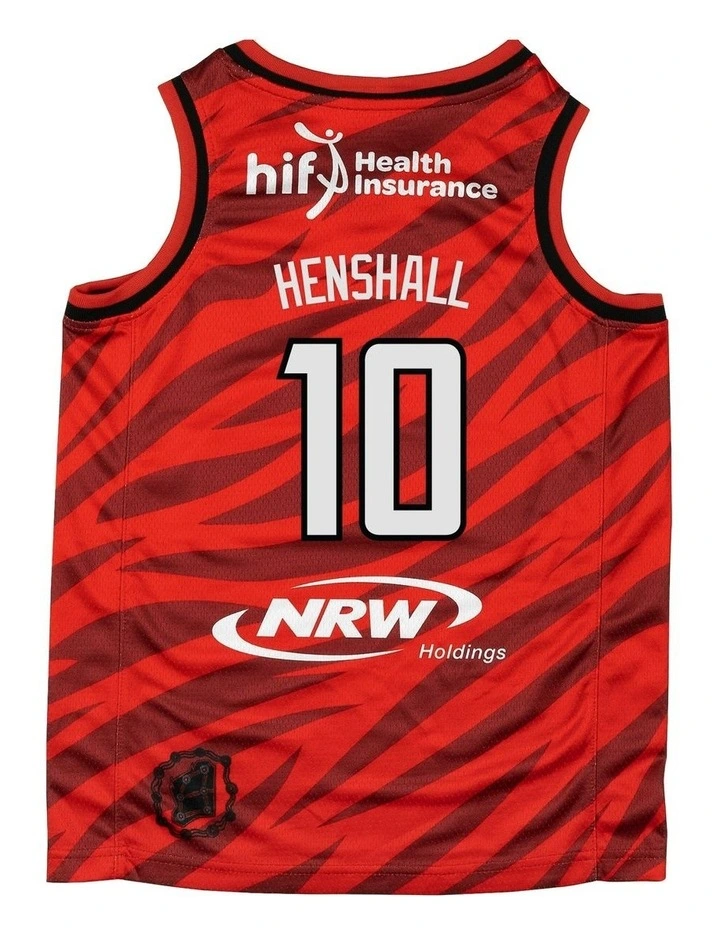 Perth Wildcats 25/26 Youth Primary Jersey Ben Henshall Tank in Red image 3