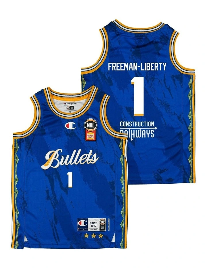 Brisbane Bullets 25/26 Youth Primary Jersey Javon Freeman-Liberty in Blue image 1