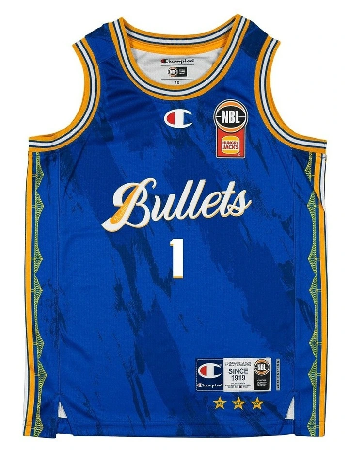 Brisbane Bullets 25/26 Youth Primary Jersey Javon Freeman-Liberty in Blue image 2