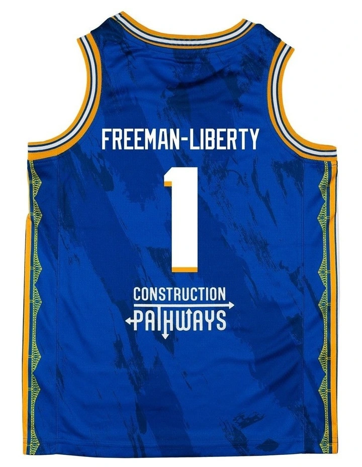 Brisbane Bullets 25/26 Youth Primary Jersey Javon Freeman-Liberty in Blue image 3